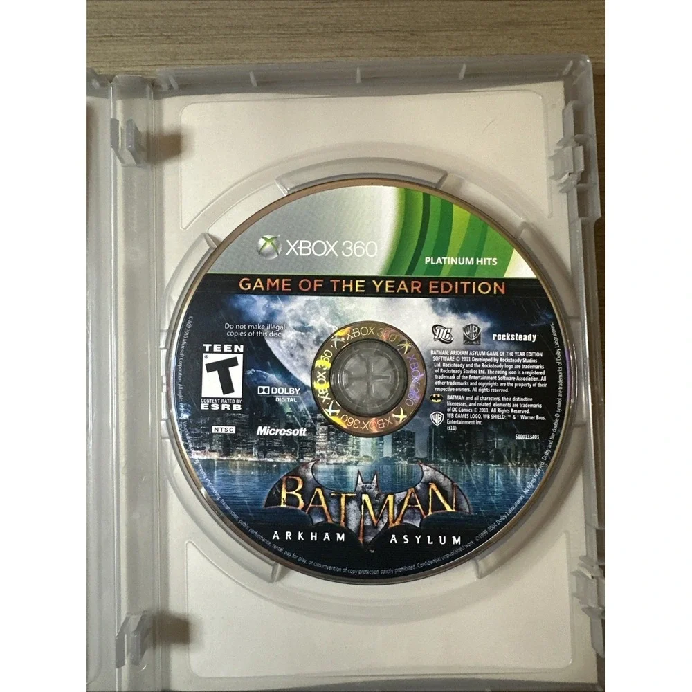 Batman Arkham Asylum Game Of The Year Edition Xbox 360 Complete CIB